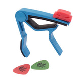 Maxbell Aluminium Alloy Guitar Capo with Pick Holer+2 Picks for Acoustic Electric #4