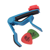 Maxbell Aluminium Alloy Guitar Capo with Pick Holer+2 Picks for Acoustic Electric #4
