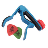 Maxbell Aluminium Alloy Guitar Capo with Pick Holer+2 Picks for Acoustic Electric #4