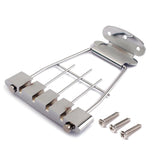 Maxbell Chrome 4 String Trapeze Tailpiece for Archtop Jazz Bass Guitar Parts