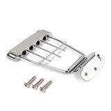 Maxbell Chrome 4 String Trapeze Tailpiece for Archtop Jazz Bass Guitar Parts