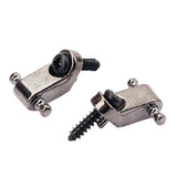 Maxbell 2 Pieces Roller String Retainer Trees with Screws for Electric Guitar Black