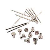 Maxbell 10 Sets Guitar Spoke Wheel Truss Rod Nut+Steel Bar for Guitar Bass Mandolin