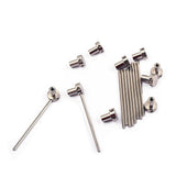Maxbell 10 Sets Guitar Spoke Wheel Truss Rod Nut+Steel Bar for Guitar Bass Mandolin