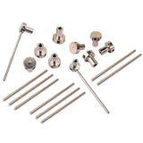 Maxbell 10 Sets Guitar Spoke Wheel Truss Rod Nut+Steel Bar for Guitar Bass Mandolin