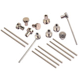 Maxbell 10 Sets Guitar Spoke Wheel Truss Rod Nut+Steel Bar for Guitar Bass Mandolin