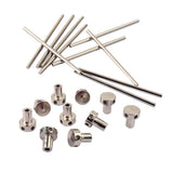 Maxbell 10 Sets Guitar Spoke Wheel Truss Rod Nut+Steel Bar for Guitar Bass Mandolin