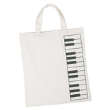 Max Maxb Pure Cotton Piano Keys Musical Handbag Tote Bag Shopping Bag Gift White