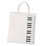 Max Maxb Pure Cotton Piano Keys Musical Handbag Tote Bag Shopping Bag Gift White