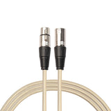 Maxbell XLR Male to Female Microphone Cable  for Guitar Amplifier Luxury Gold 1000cm