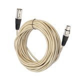Maxbell XLR Male to Female Microphone Cable  for Guitar Amplifier Luxury Gold 1000cm