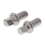 Maxbell 2 Pieces Metal Drum Tension Rods Drum Bolts Percussion Instrument Parts 10mm