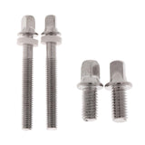 Maxbell 2 Pieces Metal Drum Tension Rods Drum Bolts Percussion Instrument Parts 10mm