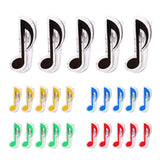 Max 5 Pieces Plastic Music Note Book Page Clip Music Stand Accessory Black