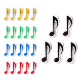 Max 5 Pieces Plastic Music Note Book Page Clip Music Stand Accessory Black