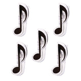 Max 5 Pieces Plastic Music Note Book Page Clip Music Stand Accessory Black