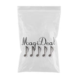 Max 5 Pieces Plastic Music Note Book Page Clip Music Stand Accessory Black