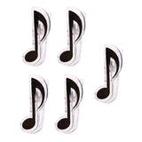 Max 5 Pieces Plastic Music Note Book Page Clip Music Stand Accessory Black