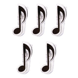 Max 5 Pieces Plastic Music Note Book Page Clip Music Stand Accessory Black
