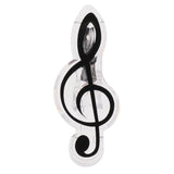 Max 5 Pieces Music Note Clip Music Book Page Plastic Music Stataionary Black