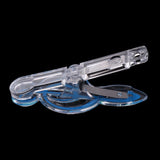 Maxbell 5 Pieces Music Note Clip Music Book Page Plastic Music Stataionary Blue