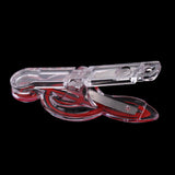 Maxbell 5 Pieces Music Note Clip Music Book Page Plastic Music Stataionary Red