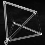 Maxbell 7inch Quartz Crystal Singing Pyramid D Note Meditation Tool