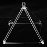 Maxbell 7inch Quartz Crystal Singing Pyramid D Note Meditation Tool