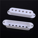 Maxbell Single Coil Pickup Cover Crontrol Knob Tip for Electric Guitar  White