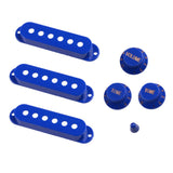 Maxbell Single Coil Pickup Cover Crontrol Knob Tip for Electric Guitar  Blue