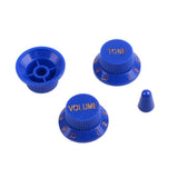 Maxbell Single Coil Pickup Cover Crontrol Knob Tip for Electric Guitar  Blue