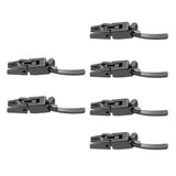 Maxbell 6 Pcs Tremolo Bridge Locked String Saddle for Electric Guitar Parts Black