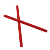 Maxbell 1 Pair Red Drum Sticks Wood Drumsticks Orff Musical Instrument For Kids Musical Toy