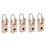 Maxbell 5 Pieces Wooden Piano Hammer Butt Plates/Flanges