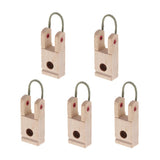 Maxbell 5 Pieces Wooden Piano Hammer Butt Plates/Flanges