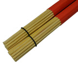 Maxbell 1 Pair of 40cm Bamboo Rod Drum Brush Drum Sticks for Jazz Folk Music Red