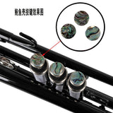 Maxbell 3 Pieces Shell Finger Buttons for Trumpet Repairing Tools