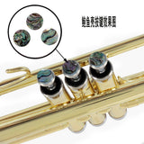 Maxbell 3 Pieces Shell Finger Buttons for Trumpet Repairing Tools