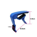 Maxbell Zinc Alloy Guitar Capo Clamp Tool Accessories 67x50x13mm Dark Blue