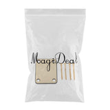 Max Maxb Guitar Bass Neck Plate with Screws for Fender Strat Tele Guitar Replacement