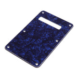 Maxbell Guitar Stripe Rear Cover Plate Back Protector for ST/SQ Parts Blue