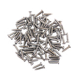 Maxbell 100 Pieces Tuning Peg Tuner Mounting Screws for Guitar Bass Nickel