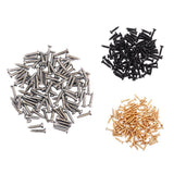 Maxbell 100 Pieces Tuning Peg Tuner Mounting Screws for Guitar Bass Nickel