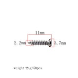 Maxbell 100 Pieces Tuning Peg Tuner Mounting Screws for Guitar Bass Nickel