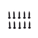 Maxbell 100 Pieces Tuning Peg Tuner Mounting Screws for Guitar Bass Black