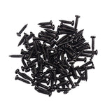 Maxbell 100 Pieces Tuning Peg Tuner Mounting Screws for Guitar Bass Black