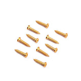 Maxbell 100 Pieces Tuning Peg Tuner Mounting Screws for Guitar Bass Golden