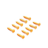 Maxbell 100 Pieces Tuning Peg Tuner Mounting Screws for Guitar Bass Golden