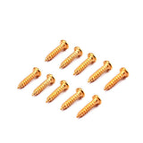 Maxbell 100 Pieces Tuning Peg Tuner Mounting Screws for Guitar Bass Golden