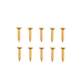 Maxbell 100 Pieces Tuning Peg Tuner Mounting Screws for Guitar Bass Golden